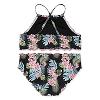 Hurley Girls' Halter Bikini 2-Piece Swim Set