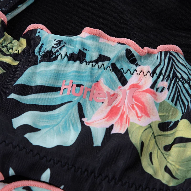 Hurley Girls' Halter Bikini 2-Piece Swim Set