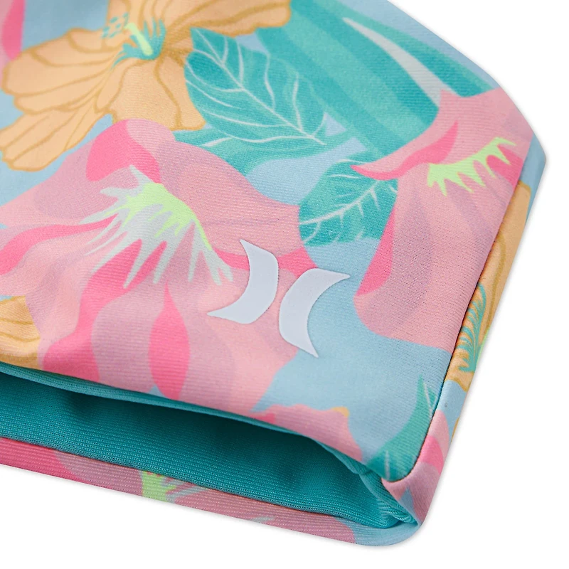 Hurley Girls' Reversible Triangle Bralette Bikini 2-Piece Swim Set