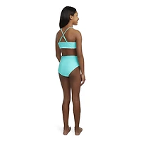Hurley Girls' Reversible Triangle Bralette Bikini 2-Piece Swim Set