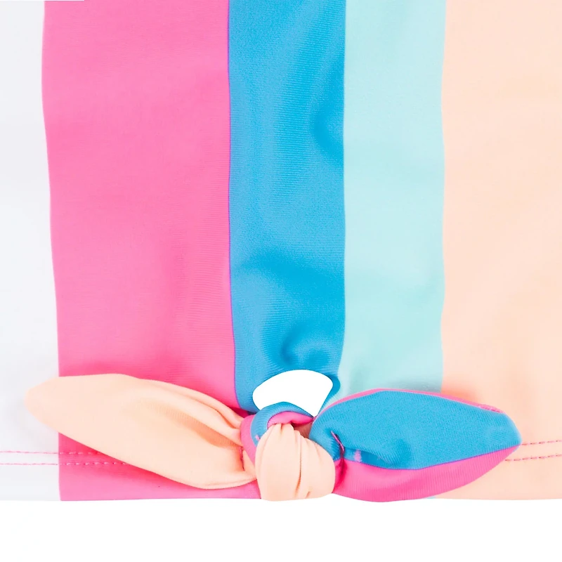 Hurley Girls' Stripe Crop Tankini Swim Set