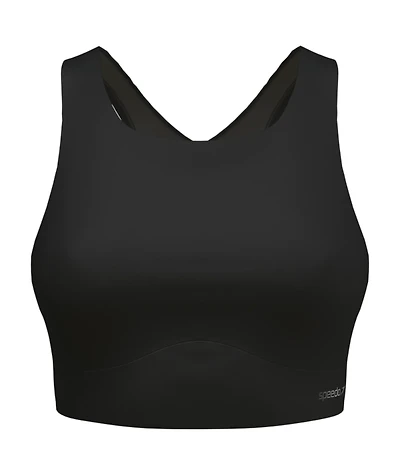 Speedo Women's Solid High Neck Top