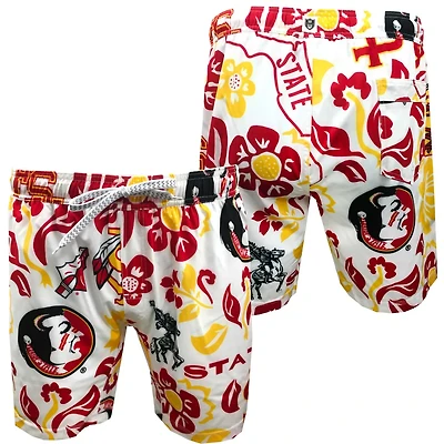 Youth Wes  Willy Florida State Seminoles Allover Print Vault Tech Swim Trunks