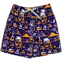 Youth Wes  Willy LSU Tigers Luau Swim Trunks