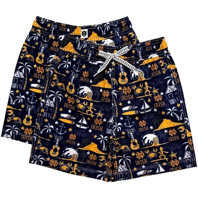 Youth Wes  Willy Notre Dame Fighting Irish Luau Swim Trunks