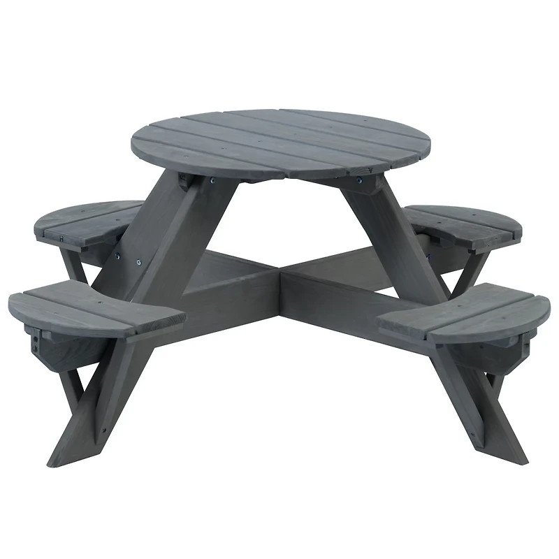 Jack & June Kids' Circular Cedar Picnic Table