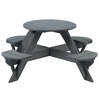 Jack & June Kids' Circular Cedar Picnic Table