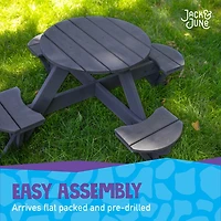 Jack & June Kids' Circular Cedar Picnic Table