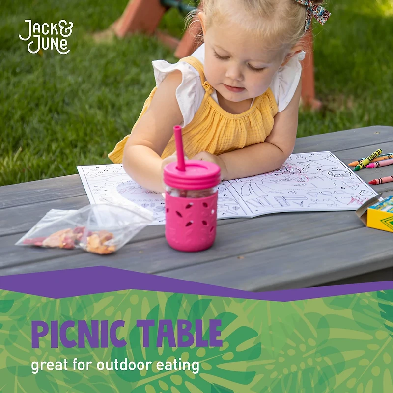 Jack & June Cedar Convertible Sand Box and Picnic Table Playset