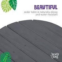 Jack & June Circular Cedar Picnic Table