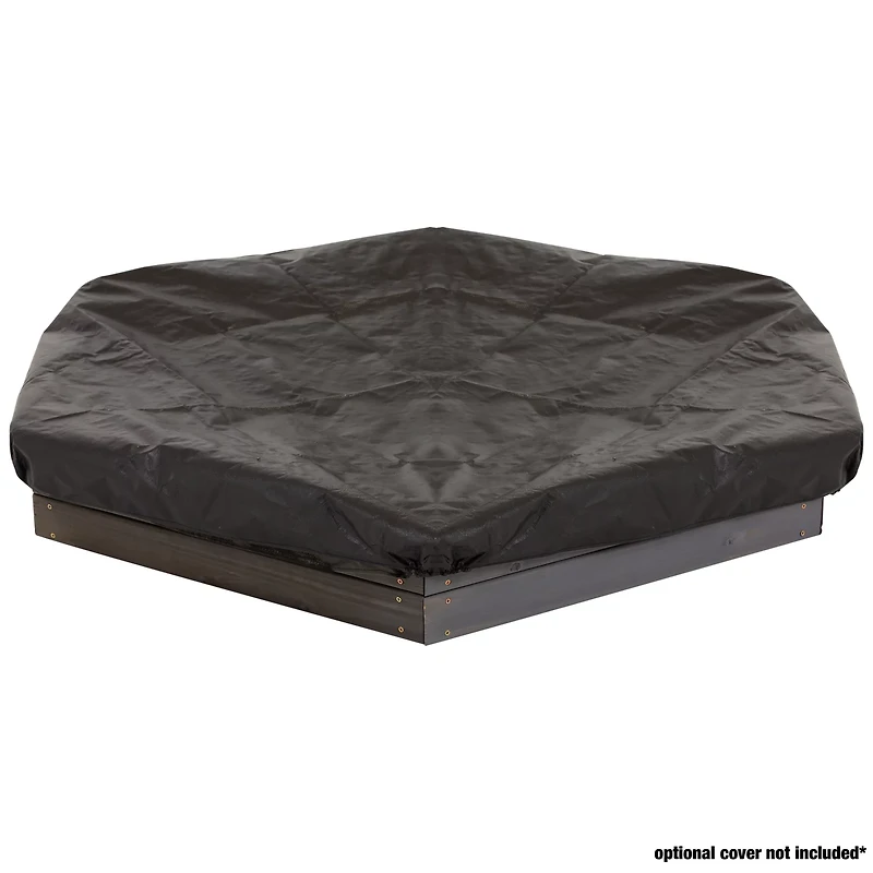 Jack & June Hexagonal Cedar Sand Box Playset