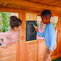 KidKraft Atlas Point Wooden Outdoor Swing Set/Playset