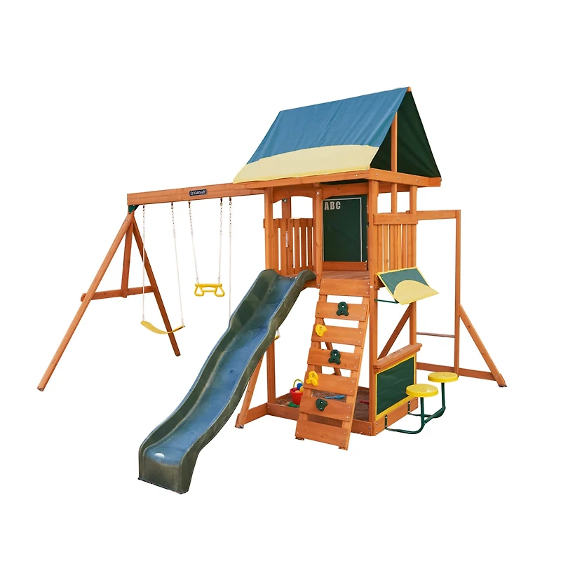 KidKraft Brightside Wooden Swing Set/Playset