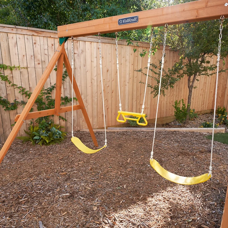 KidKraft Brightside Wooden Swing Set/Playset