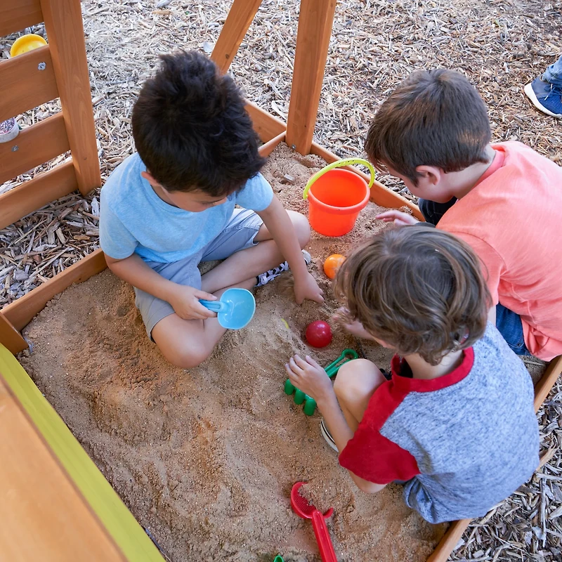 KidKraft Brightside Wooden Swing Set/Playset