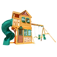 KidKraft Buffalo Crossing Wooden Swing Set