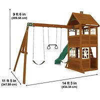 KidKraft Kennedy Springs Wooden Swing Set