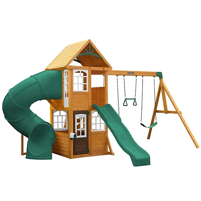 KidKraft Serpentine Falls Wooden Swing Set/Playset