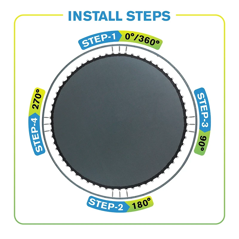 Machrus Upper Bounce 40 inch Round Mini Trampoline Replacement Mat