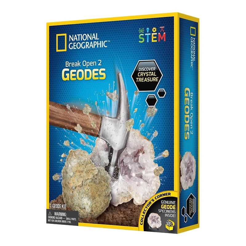 National Geographic Break Your Own Geode 2-Piece Kit