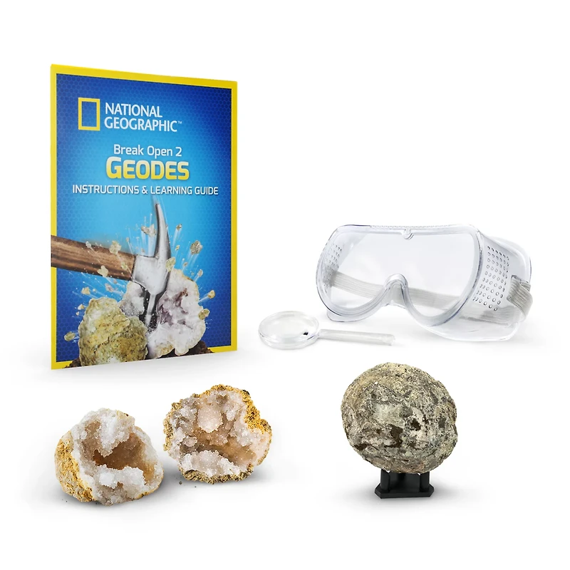 National Geographic Break Your Own Geode 2-Piece Kit