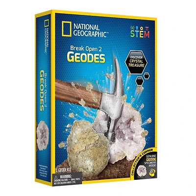 National Geographic Break Your Own Geode 2-Piece Kit