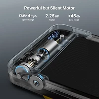 Urevo E4S Under Desk Smart Walking Pad Treadmill Working with Urevo App