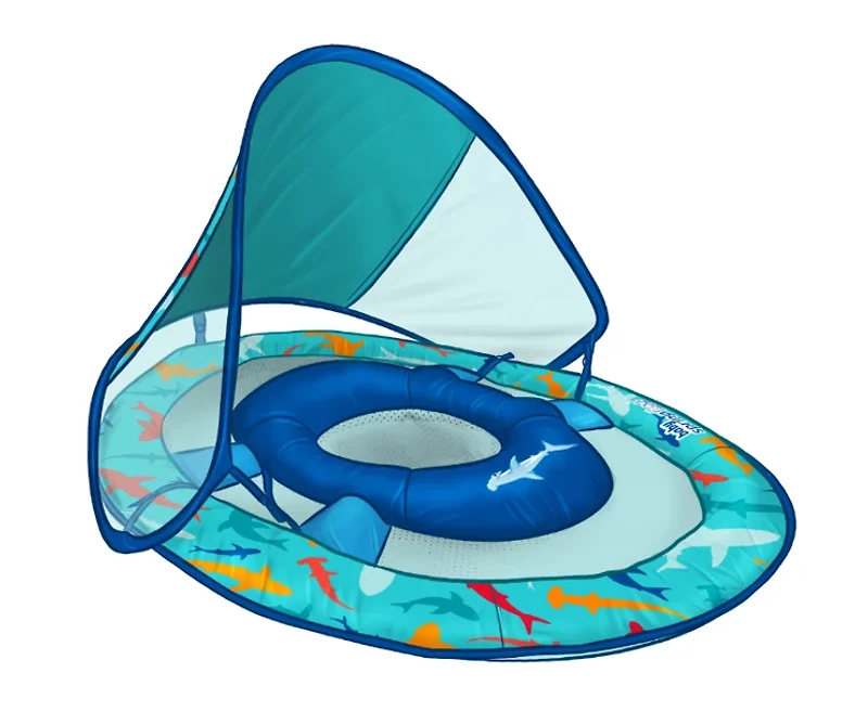 SwimWays Infants' Shark Spring Float Sun Canopy