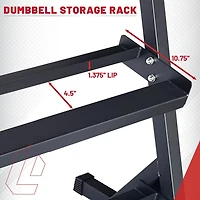 Lifeline 3-Tier Dumbbell Rack