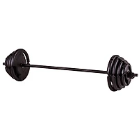 The Step Fitness Adjustable 60 lb Barbell Weight Set