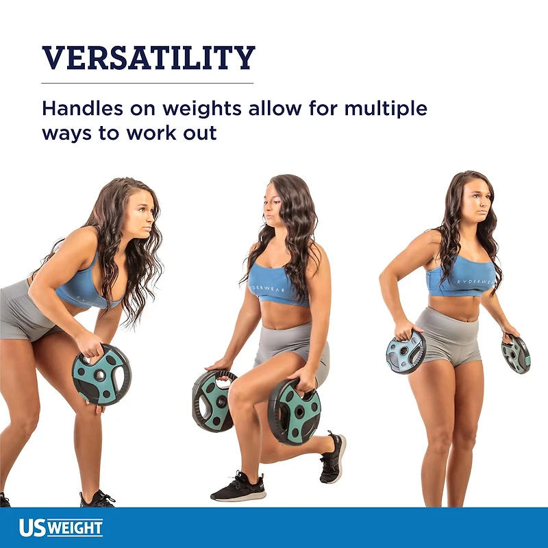 US Weight 54 lb Barbell Weight Set with 55 in Bar