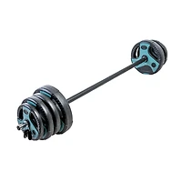 US Weight 54 lb Barbell Weight Set with 55 in Bar