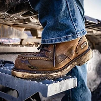 Ariat Men's Rebar Wedge Moc Toe WP CT 6 in Work Boots