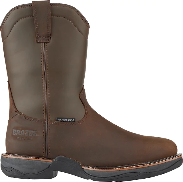 Brazos Men's Waltham Wellington Steel-Toe Work Boots at Hamilton