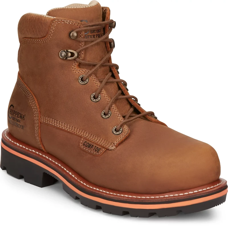 Chippewa Boots Men's 6 in Thunderstruck Waterproof Composite Toe Work Boots