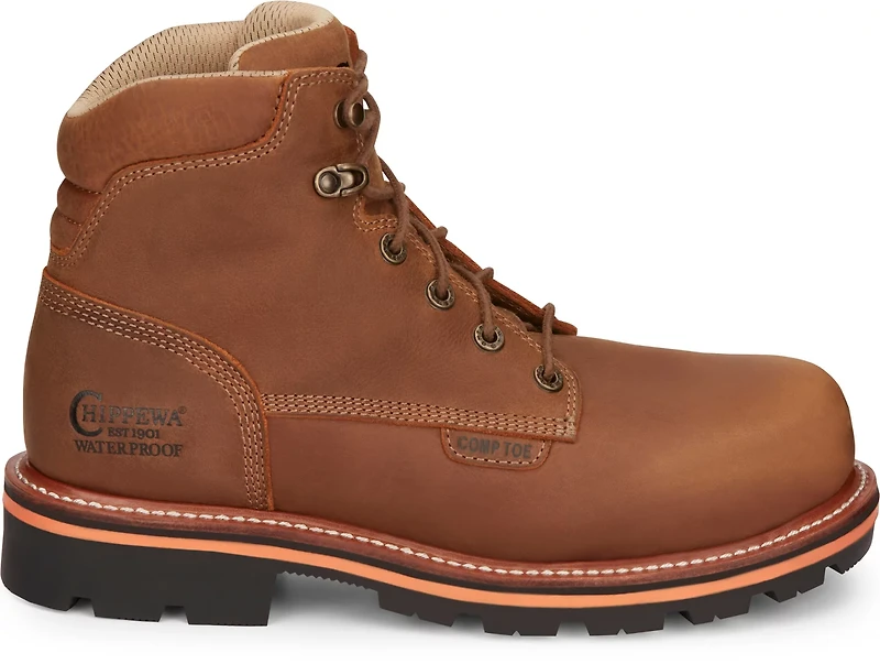 Chippewa Boots Men's 6 in Thunderstruck Waterproof Composite Toe Work Boots