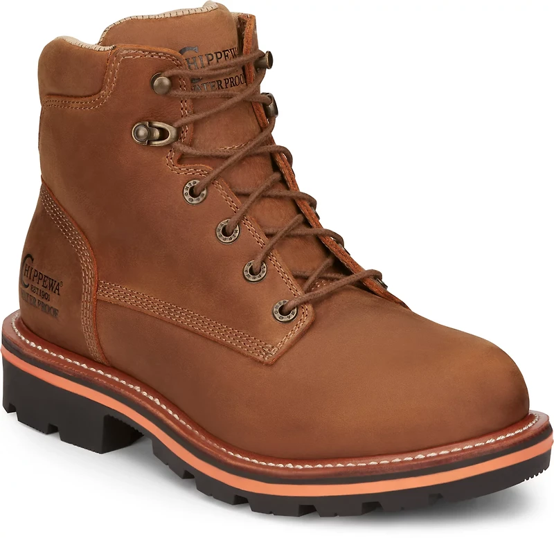 Chippewa Boots Men's Thunderstruck Waterproof Lace-Up 6 in Work Boots