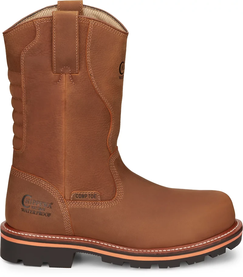 Chippewa Boots Men's Thunderstruck Waterproof Pull-On Composite Toe 11 in Work Boots