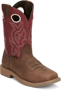 Justin Men's All Around Steel Toe Pull On 11 in Boots