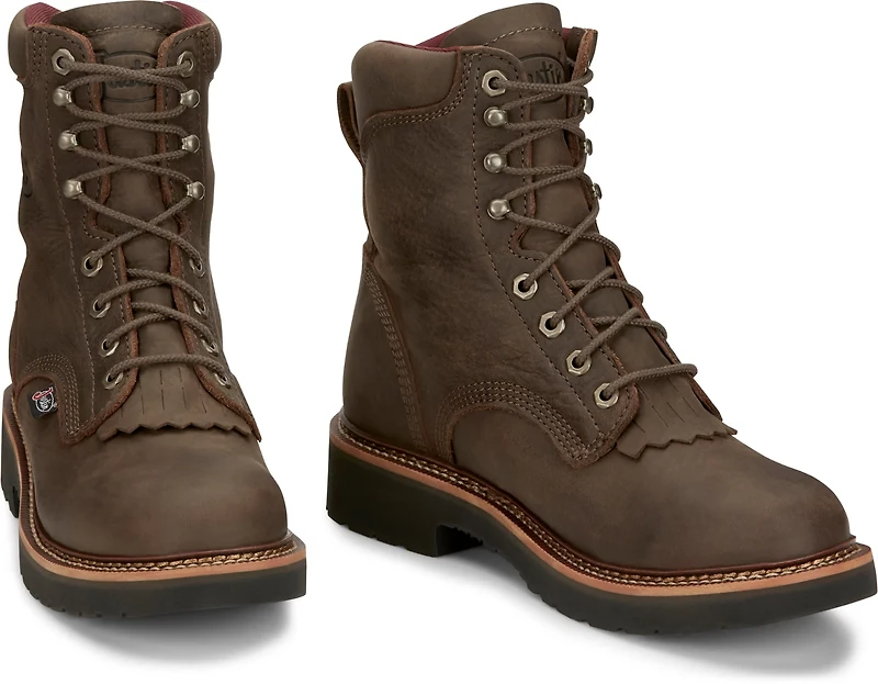 Justin Men's Rivot 8 in Lace-Up Work Boots