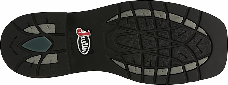 Justin Men's Stampede EH Steel Toe Wellington Work Boots