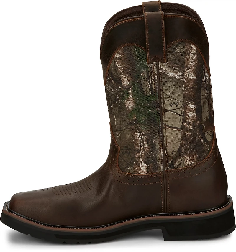 Justin Men's Stampede EH Steel Toe Wellington Work Boots