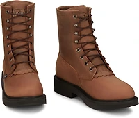 Justin Originals Men's Livestock Waterproof Lace-Up 8 in Boots