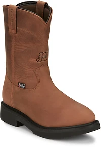 Justin Originals Men's Round-Up Waterproof Pull On 10 in Boots