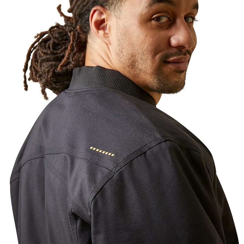 Ariat Men's Rebar Stretch Canvas Bomber Jacket