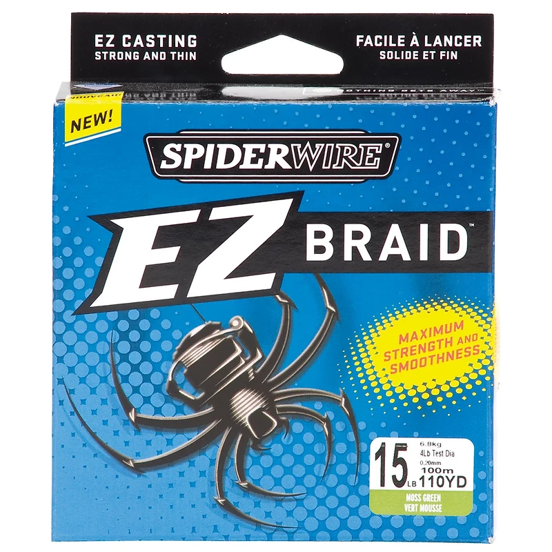 Spiderwire EZ Braid 15 lb - 110 yards Braided Fishing Line