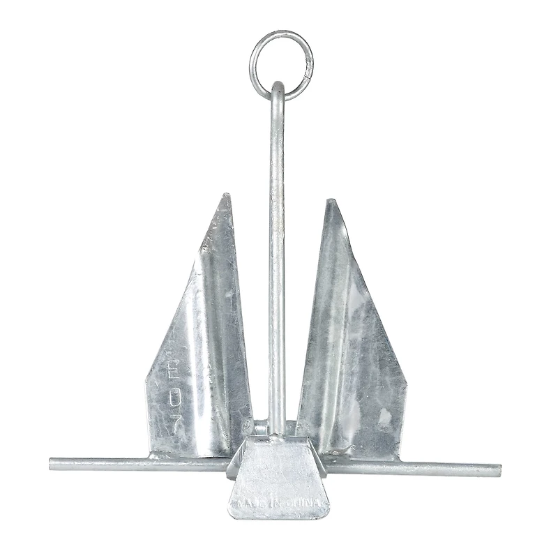 Marine Raider 6 lb Small Galvanized Slip-Ring Anchor 15 ft - 19 ft