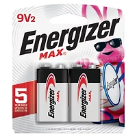 Energizer® Max 9V Batteries 2-Pack