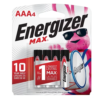 Energizer® Max AAA Batteries 4-Pack