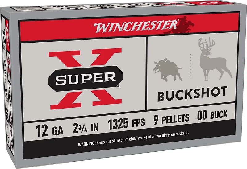 Winchester Super-X Buckshot Load 12 Gauge Shotshells